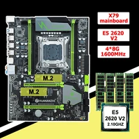 huananzhi x79 super motherboard combo hi speed dual m 2 ssd slots intel xeon cpu e5 2620 v2 ram 32g 48g recc diy build computer