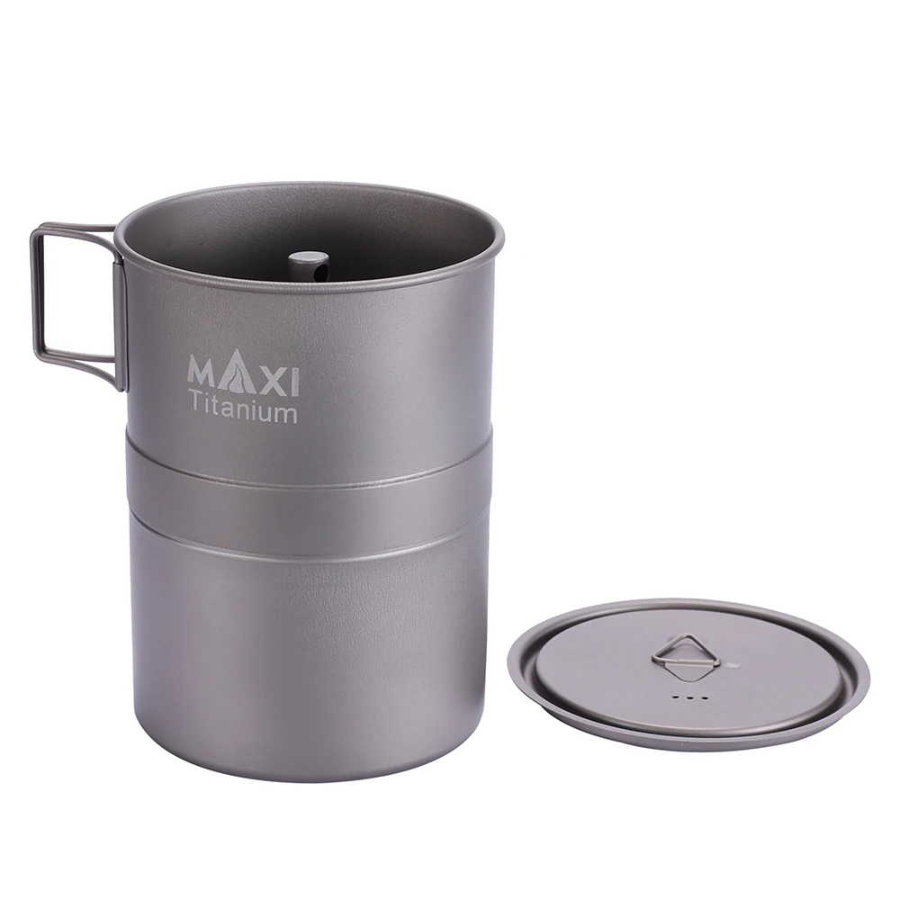 TOAKS MAXI легкий портативный титановый чайник для кофе Moka плита эспрессо 200 мл/400