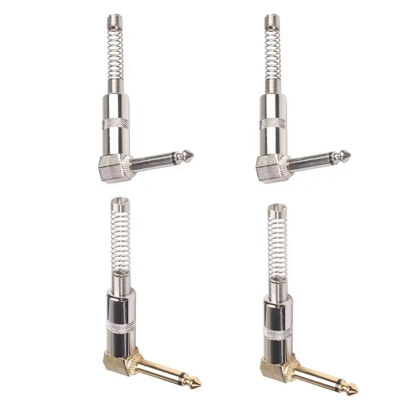 

Портативный аудио Вилки с поворотом на 90 градусов 6,35 мм 1/4 дюйма разъем припой мужской подойдет как для повседневной носки, так аудио разъем ...