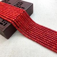 synthetic coral beads jewelry pendant elegant jewelry accessories handmade charm cylindrical shape holiday gifts wholesale bulk