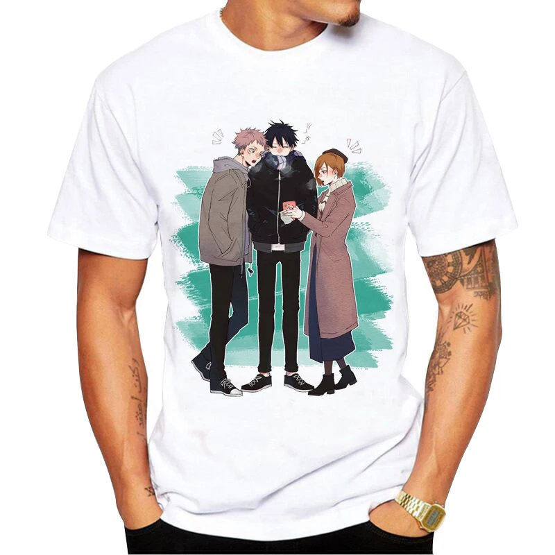 

Funny Cartoon T Shirt Men Unisex Jujutsu Kaisen Harajuku model T-shirt Anime Tshirt Graphic Top Tees Male