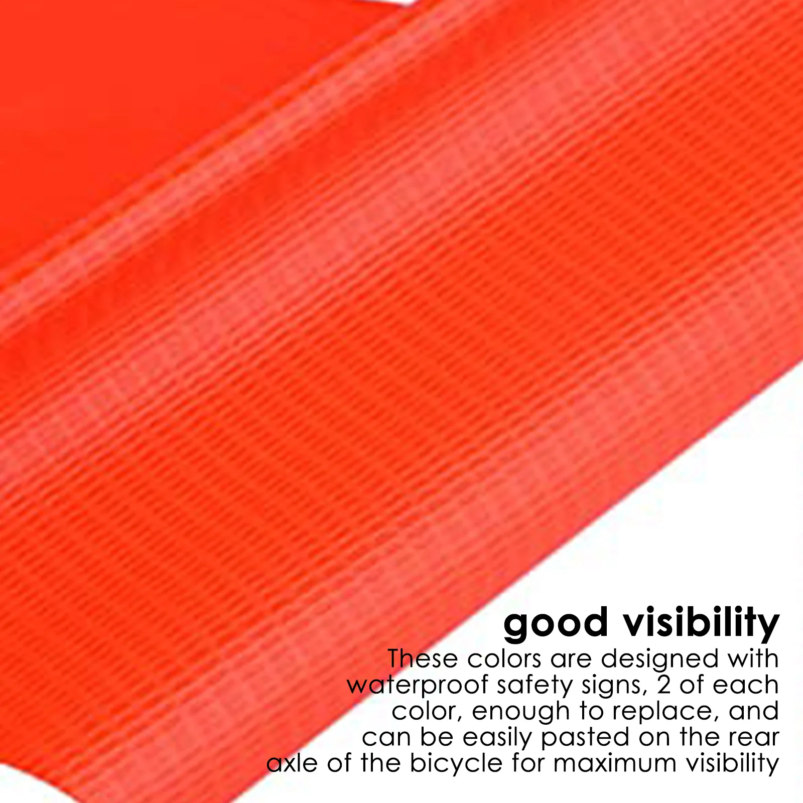 

2set Bicycle Safety Flags 6Ft Bike Security Flag 6pcs Waterproof Safety Polyester Banners With Adjustable Height Fiberglass Pole