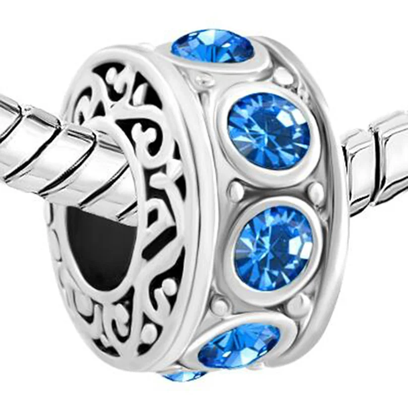 Бусины разделители для браслетов Pandora посеребренные бусины из филиграни по