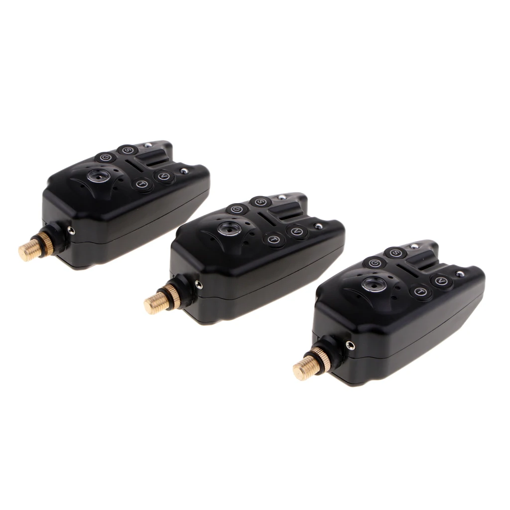 

3pcs ABS Wireless Waterproof Fishing Bite Alarms Set in case for Carp Fishing