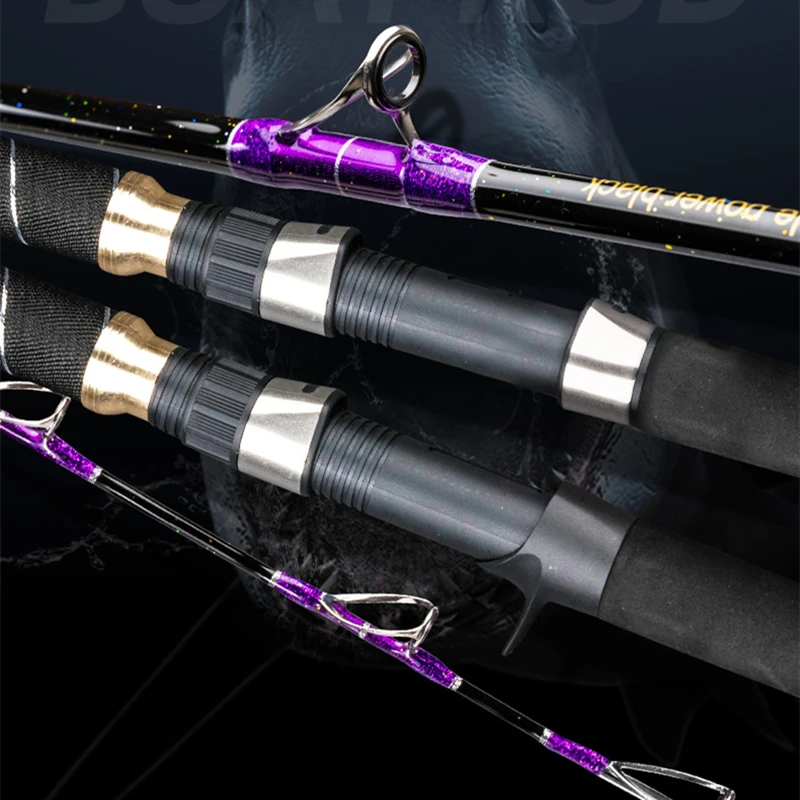 Mavllos Fishing Spinning Casting Jigging Rod 1.65m Lure Weight 500-1000g Deep-sea and Offshore Boat Handwork Boat Solid Rod enlarge