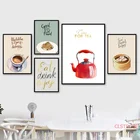 Плакат для украшения китайского ресторана, изображение пельменей, еды, Hd-печать, картина, модульная Настенная картина для декора кухни, комнаты