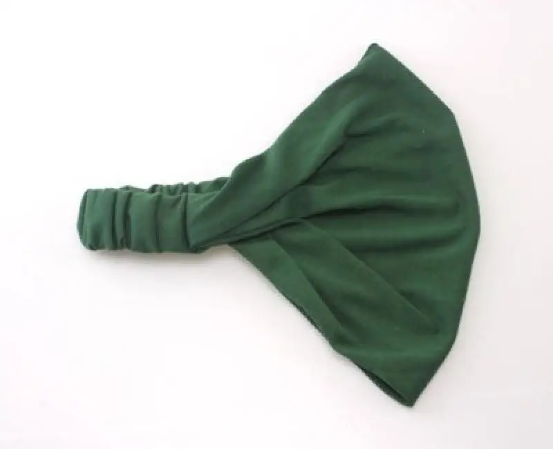 Women Turban Vintage Elastic Headband Lace Wide Ribbon Hair Bands Twisted Knotted Bandanas Solid Color Scarf Headwrap |
