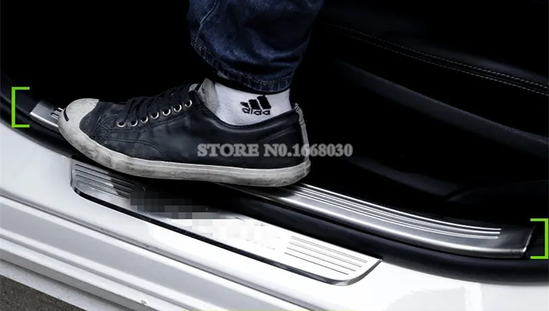 Накладка на порог внутри двери из нержавеющей стали 4 шт. для Benz C класса W205 2014 2020