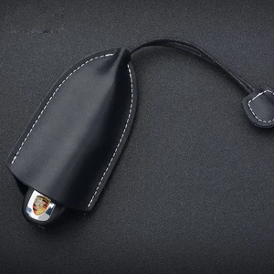 New Genuine Leather Keychain Wallet Men Women Car Key Bag Fashion Pull-Out Triangle Key Holder Organizer Pouch  2020