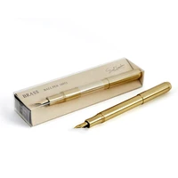 eral travelers brass pen travelers equipment easy to carry made of brass beautiful shape chinese gold surface treatment