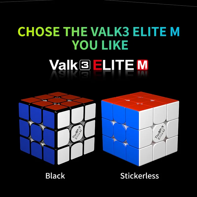 

Qiyi Valk3 Elite M 3x3x3 Магнитный магический куб Valk3 M Элитные магниты скоростные кубики Valk 3 Elite M головоломка Cubo Magico Professional