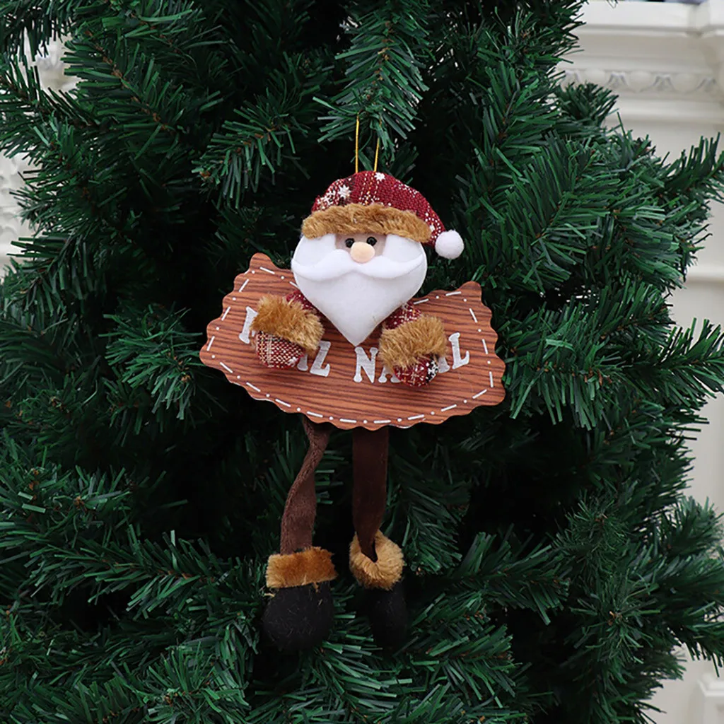 Подвески Деревянные со знаком для пожилых людей снеговик олень медведь ткань