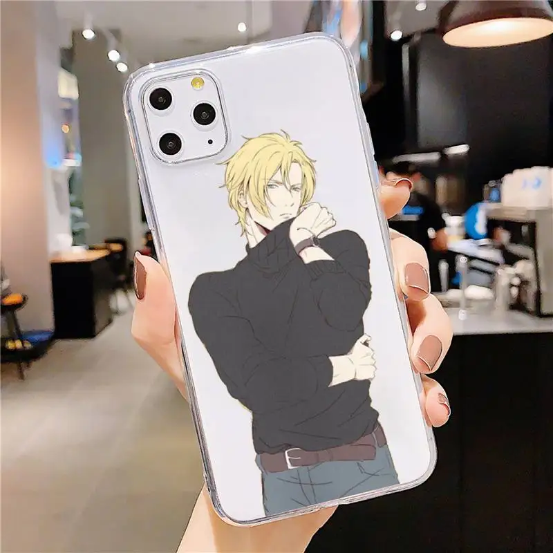 

Anime Banana Fish Phone Case Transparent soft For iphone 5 5s 5c se 6 6s 7 8 11 12 plus mini x xs xr pro max
