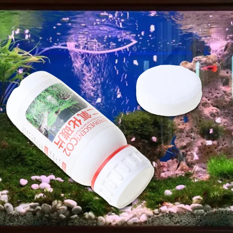 

P15F 60Pcs Aquarium CO2 Tablet Carbon Dioxide Diffuser for Fish Tank Water Plants