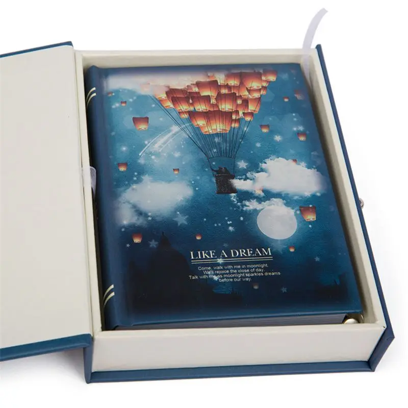 

T3EE "Like a Dream" Diary with Lock Notebook Cute Functional Planner Lock Book Dairy Journal Stationery Gift Box Package