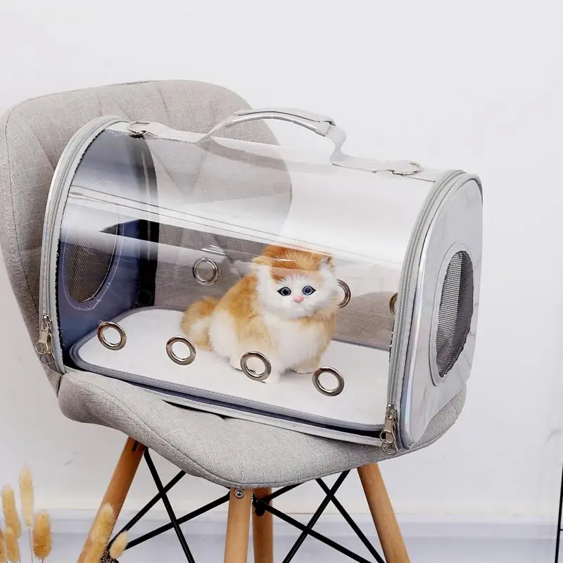 Сумка для кошек сумка домашних животных полностью прозрачный рюкзак переносная