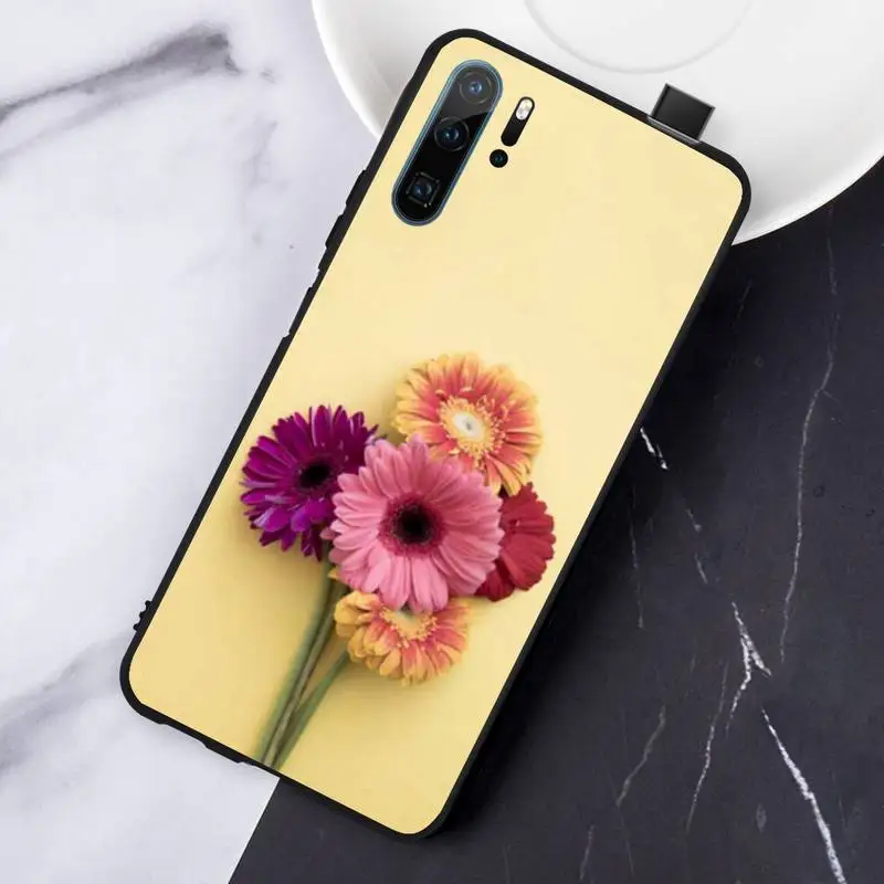 

Aesthetics Chic Minimal flower Phone Case For Huawei honor Mate P 10 20 30 40 Pro 10i 9 10 20 8 x Lite