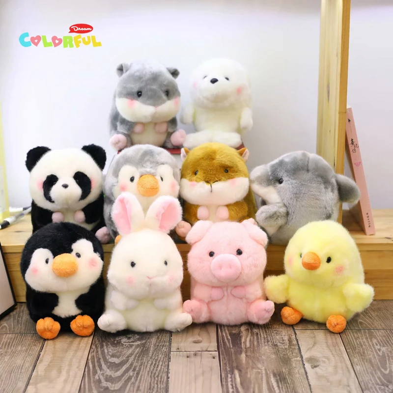 1 шт. плюшевый кролик свинка панда хомяк пингвин дельфин Мягкое Животное кукла