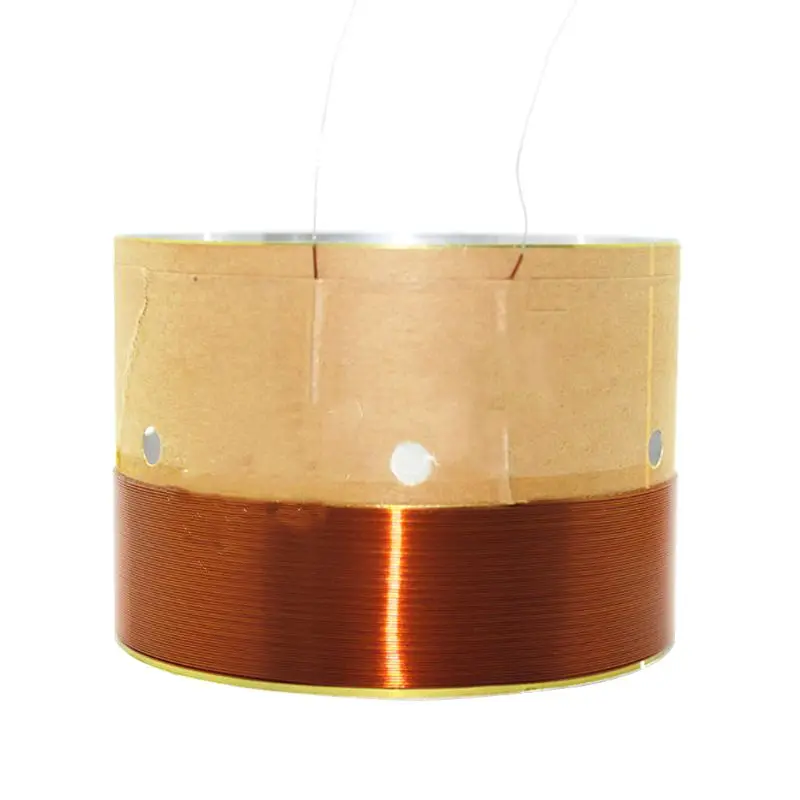 

New 1Pair 75.5MM Speaker Bass Voice Coil White Aluminum Sound Air Outlet for Subwoofer Speaker Repair Accessories qiang