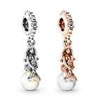 Подвеска для оригинального браслета Pan, мультяшная фея, Милая Русалка, принцесса, жемчужный кулон с животными, бусины, женская бижутерия, подарок