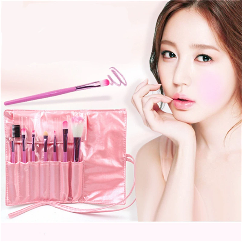 Профессиональный набор из 7 предметов кистей для макияжа портативная