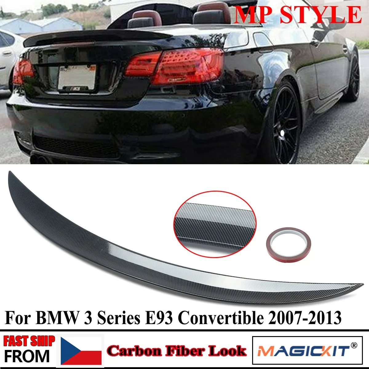 

Задний спойлер MagicKit для BMW 3 'E93 Convertible 2007-13 M Performance Style Carbon Look
