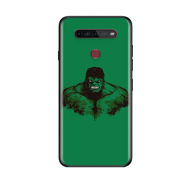

Marvel Super Hero Avengers Hulk For LG K92 K71 K62 K61 K52 K51S K50S K42 K41S K40S K31 K30 K22 TPU Silicone Black Phone Case