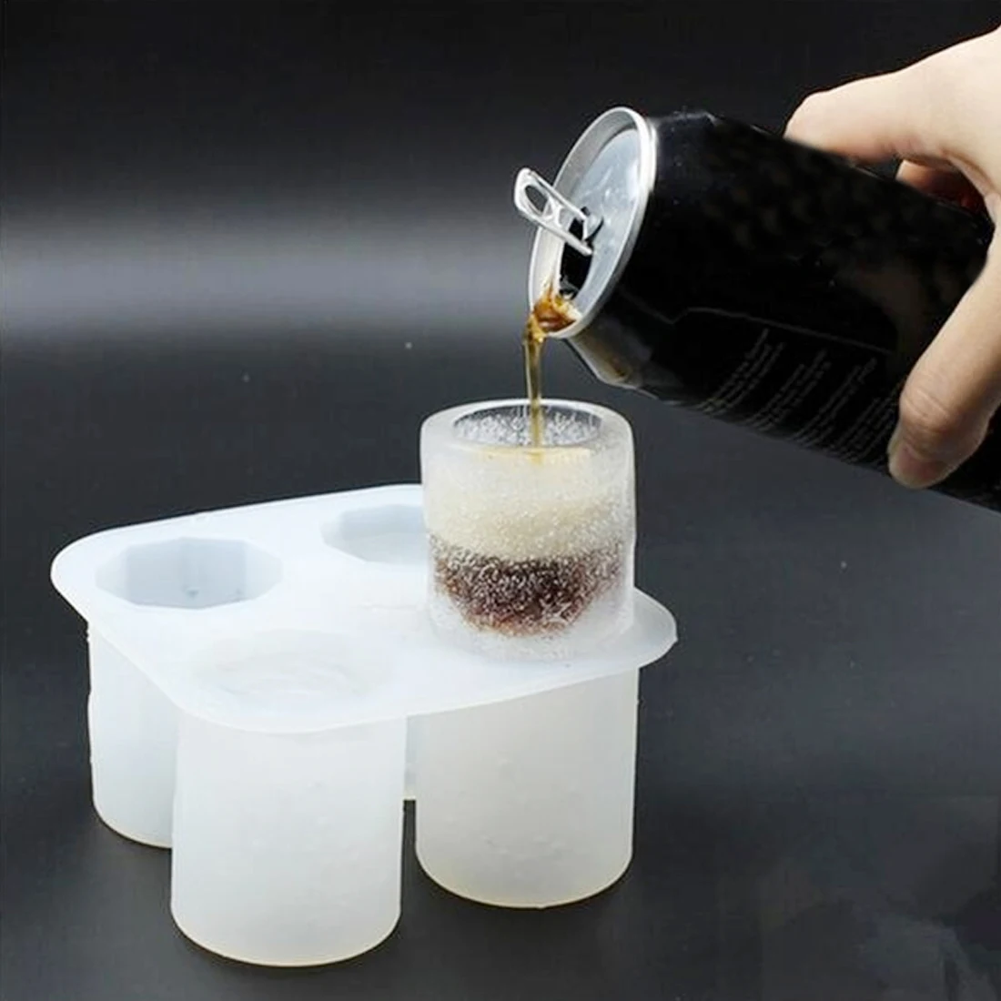 

Hot New Bar Party Drink Ice Tray Cool Shape Ice Cube Freeze Mold Ice Maker Mould You Can Eat a Cup 4-Cup Ice Mold Cup
