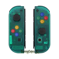 extremerate emerald green joycon handheld controller housing with full set buttons for ns switch oled joycon