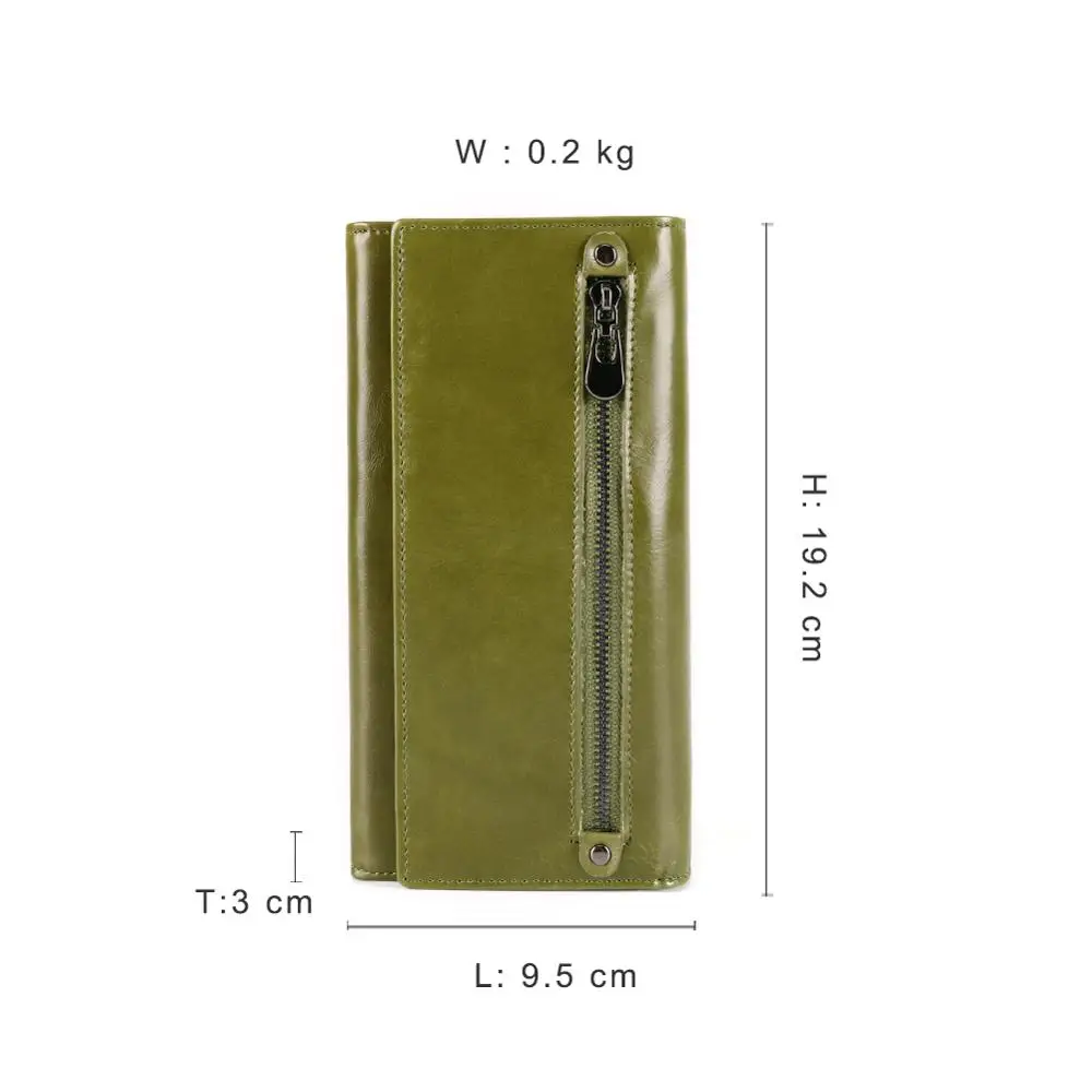 JOGUJOS женские длинные кошельки из натуральной кожи кошелек клатч с rfid дизайном для