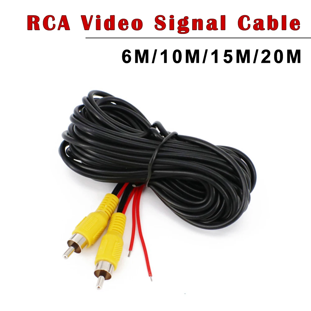 NEOCoolcam 6/10/15/20 метры RCA кабель видеосигнала задний вид автомобиля Парковка Камера