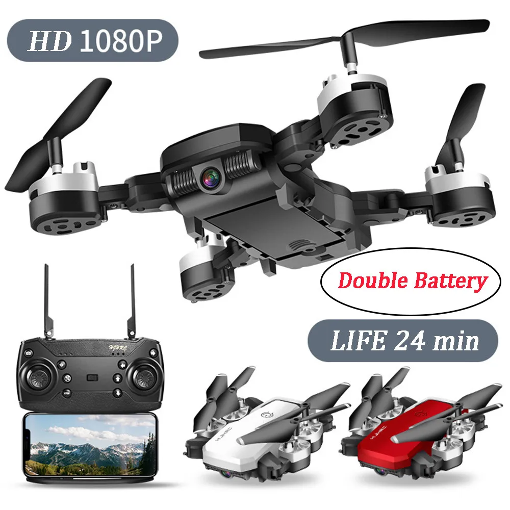 Складной 6 осевой Квадрокоптер HJ28 с камерой 1080 МП P Wi Fi FPV|Радиоуправляемые