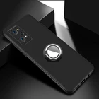 Кольцевой держатель для Realme GT Neo2 черный матовый Мягкий чехол из ТПУ для Realme GT Neo 2 Pro Flash Master Explorer 8i 9i C21Y C25Y