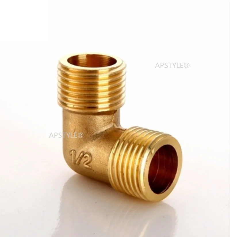 Латунный трубный фитинг адаптер 90 градусов 1/8 &quot1/4&quot 3/8 &quot1/2&quot 3/4 &quotBSP локоть