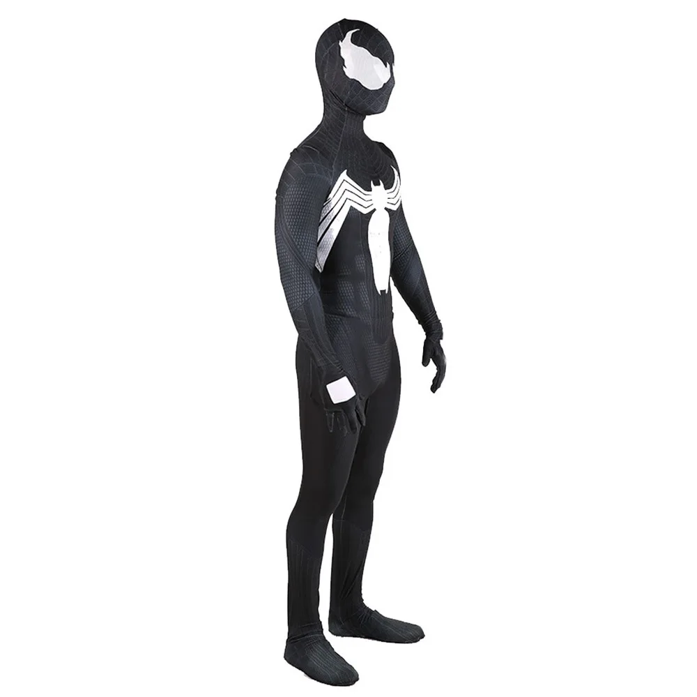 Костюм супергероя Symbiote косплей костюм на Хэллоуин полноразмерный комбинезон