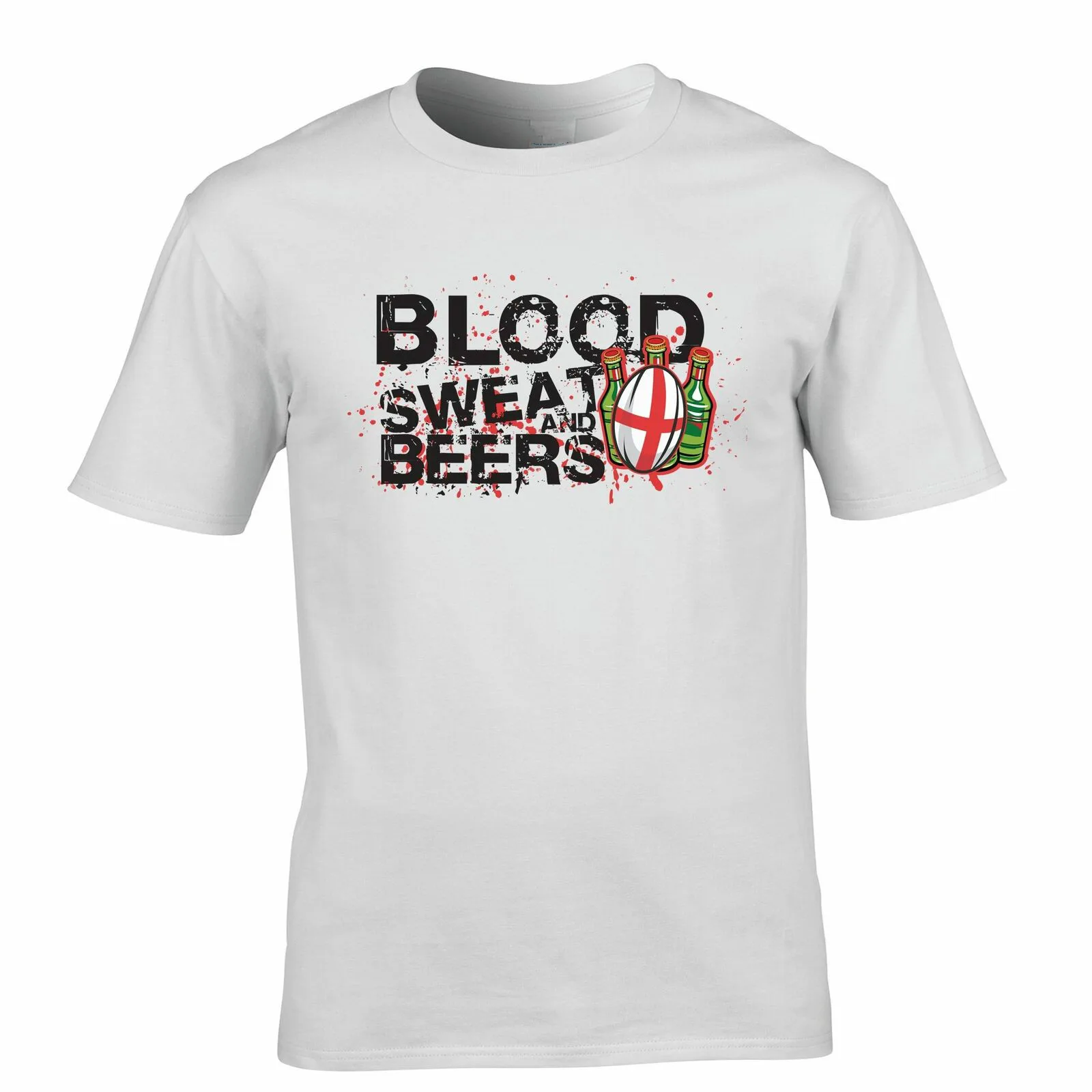 

Blood Sweat And Beers England Rugby Supporters T-Shirt. Summer Cotton Short Sleeve O-Neck Mens T Shirt New S-3XL