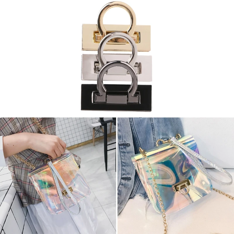 

Металлическая застежка Y1UU, Поворотный замок для рукоделия, сумка через плечо, сумочка, фурнитура