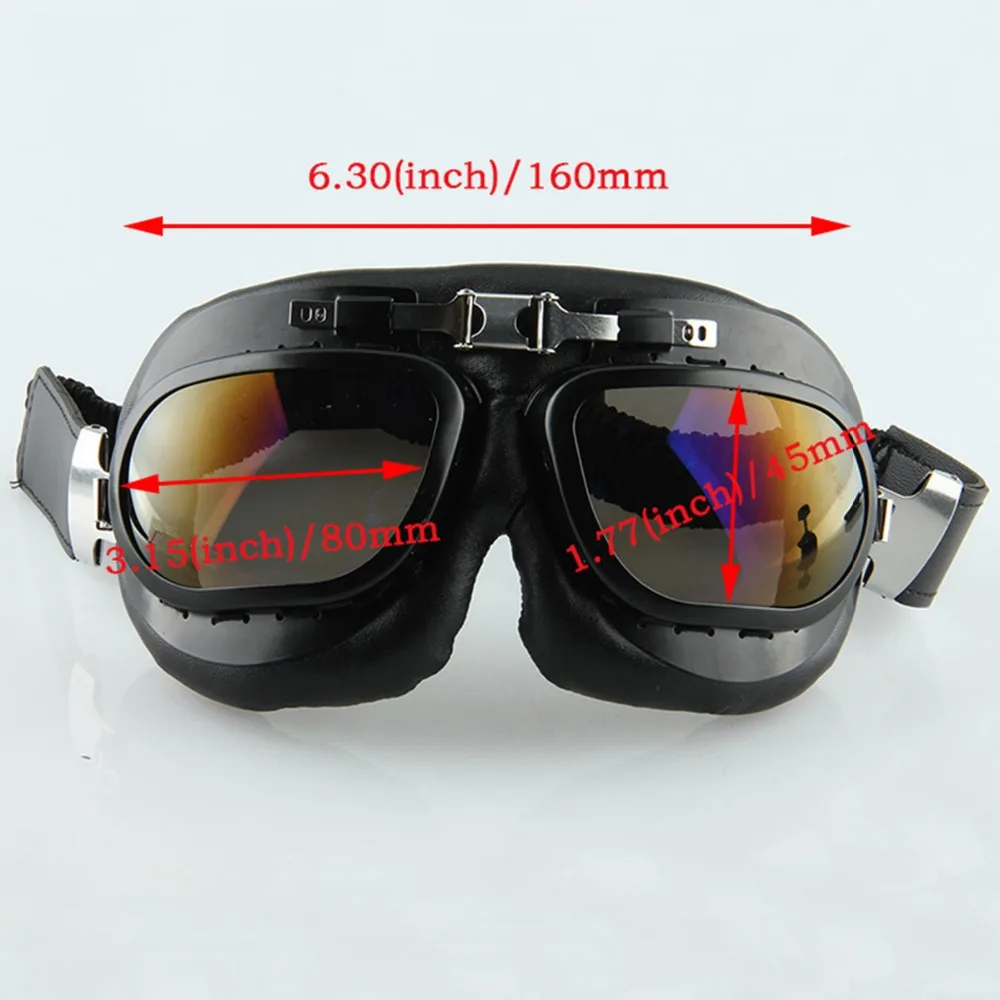 Универсальные винтажные мотоциклетные очки POSSBAY мотоциклетный шлем пилота