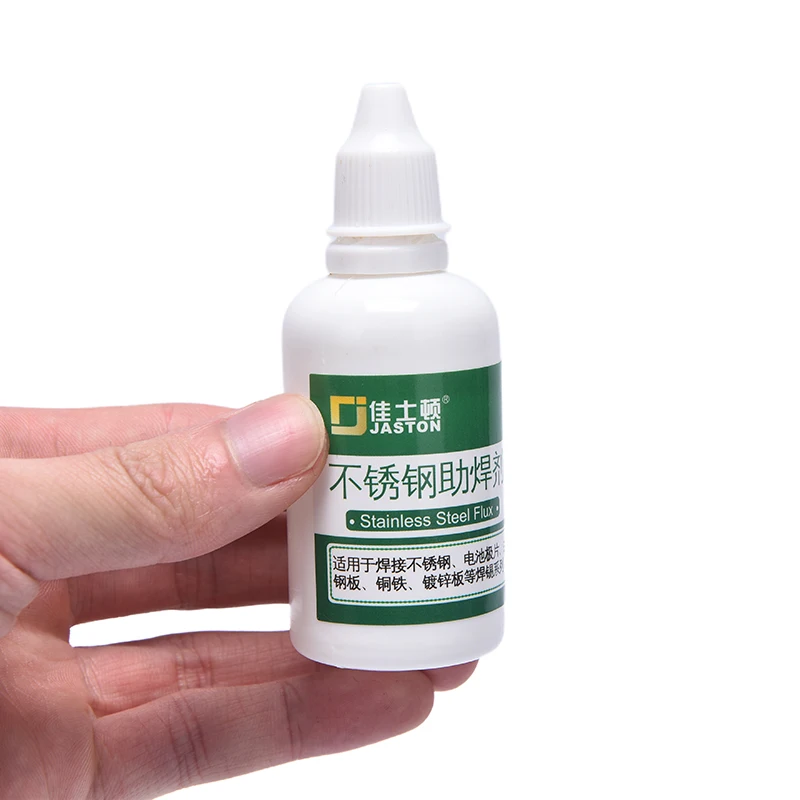 

1pc 50ml Powerful Rosin Soldering Agent No-clean Flux Stainless Steel White Steel Plate Iron Welding Water Liquid Flux