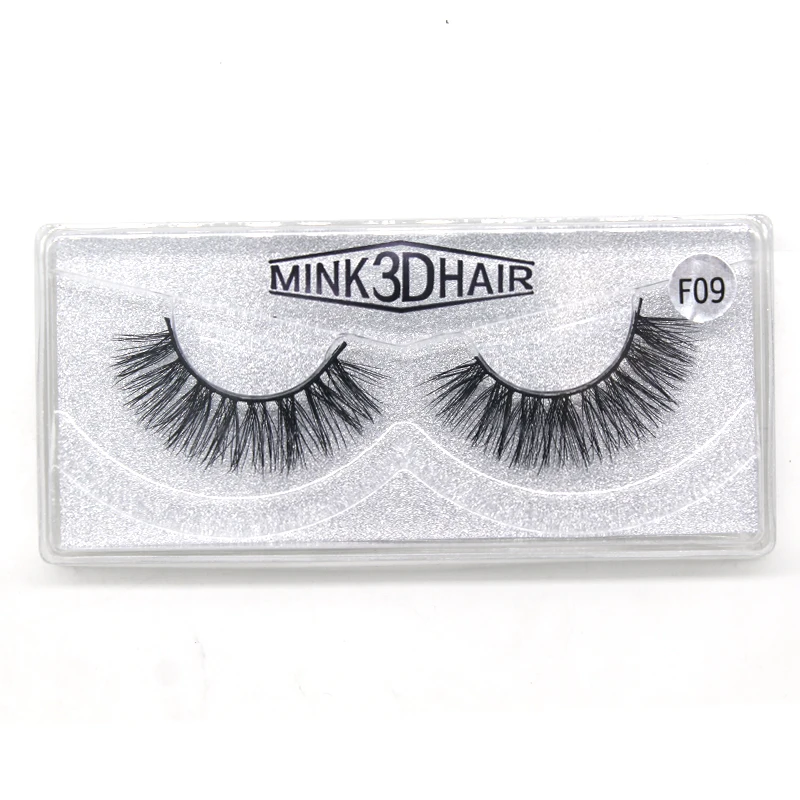 

1 Pair 3D Mink Eyelashes Thick Natural Soft Handmade False Eyelashes Makeup Tool For Eyelash Extension