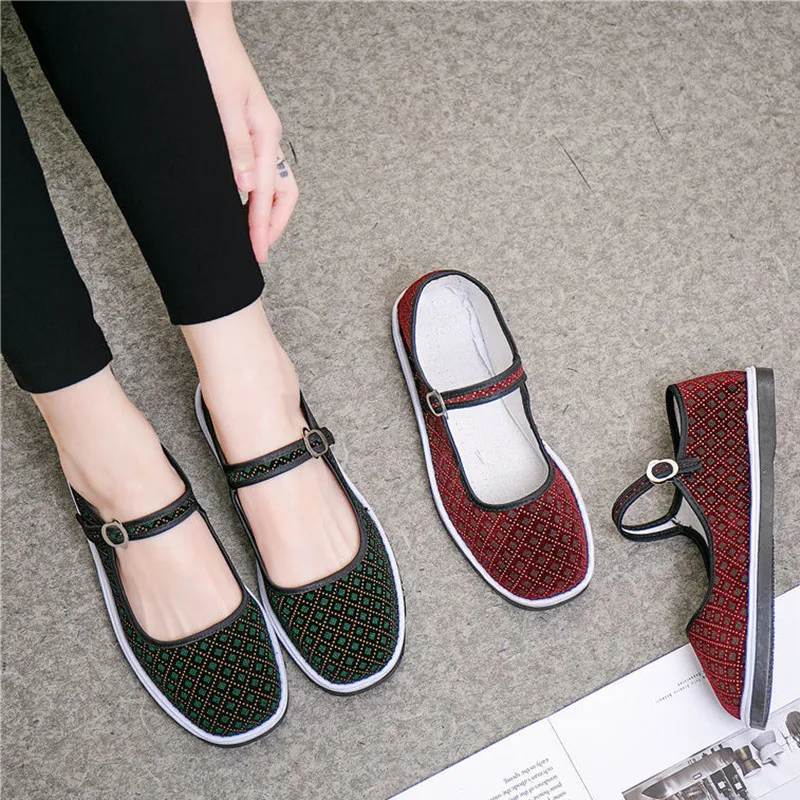 

Cloth Shoes Women's Handmade Cloth Shoes Thousand-layer Bottom Cloth Shoes Mother Shoes Casual Shoes Embroidered Shoes for Women