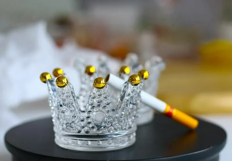 Креативная Корона хрустальный стеклянный подсвечник украшения ремесла