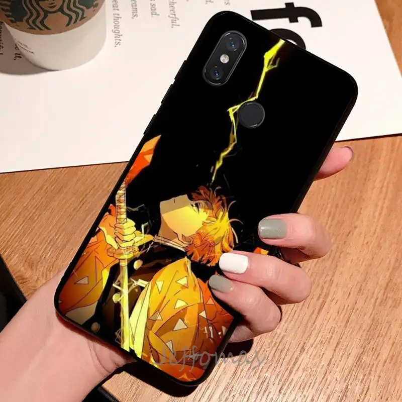 

Agatsuma Zenitsu anime demon slayer Phone Case For Xiaomi Redmi note 7 8 9 t max3 s 10 pro lite coque shell cover funda