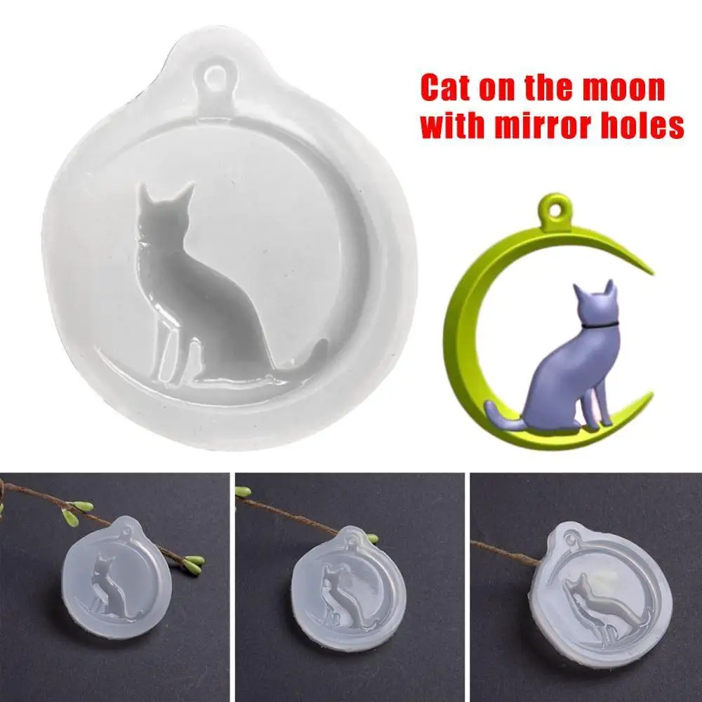 Название продукта: кошка на новом зеркале с отверстием Луне зеркальная капля