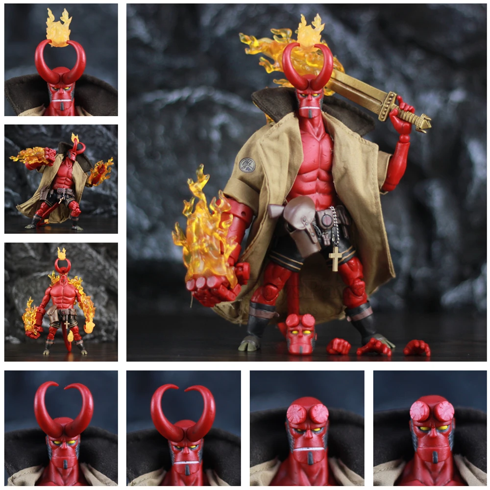 Хеллбой Anung ООН рама 1/12 6 &quotфигурку ткань платье меч ружье ко 1000 игрушки майка