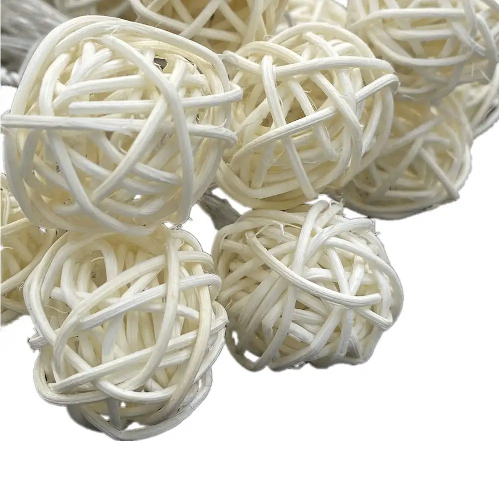 

Rattan Ball String Lights 2M 20Led USB Power Warm White Fairy Light Holiday Lighting For Party Christmas Wedding Home Decoration