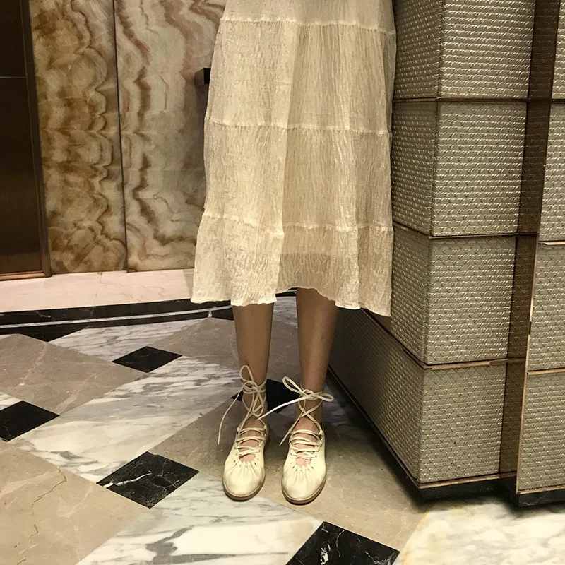 

Women Shoes Girls Ballet Shoes Woman Cross Tied Fashion Flats Ladies Brand Shoes Female Black Flats Soft Dress Shoes Mary Jane