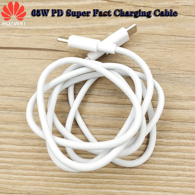 HUAWEI 65W 5A PD USB C к Type кабель 100 см супер быстрая зарядка для передачи данных Huawei P40 Pro +