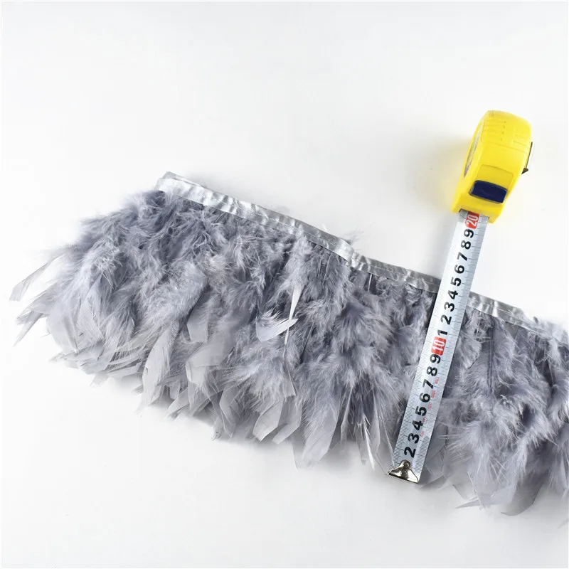 Оптовая продажа 2 м/лот высокое качество турецкие перья бахрома отделка 6 8 дюймов