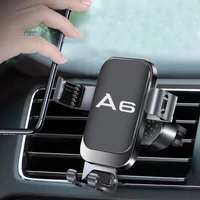 car phone holder for audi a3 a4 a5 a6 a7 q3 q5 q7 tt logo dashboard air vent clip 360 degree gps navigation gravity bracket